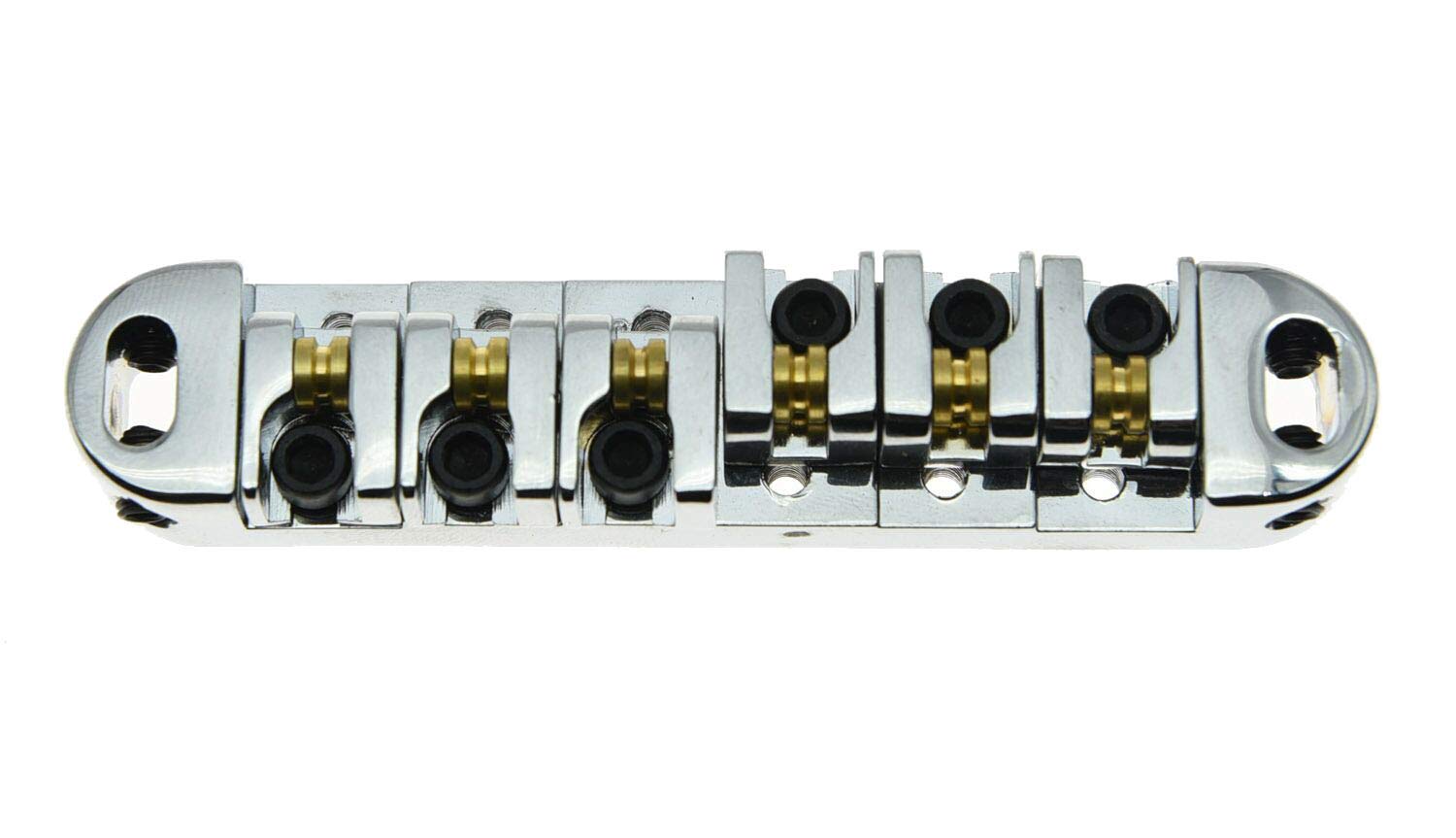 Chromowany mostek gitarowy LP Tune-o-matic Roller Saddle Bridge dla gitar elektrycznych Les Paul SG