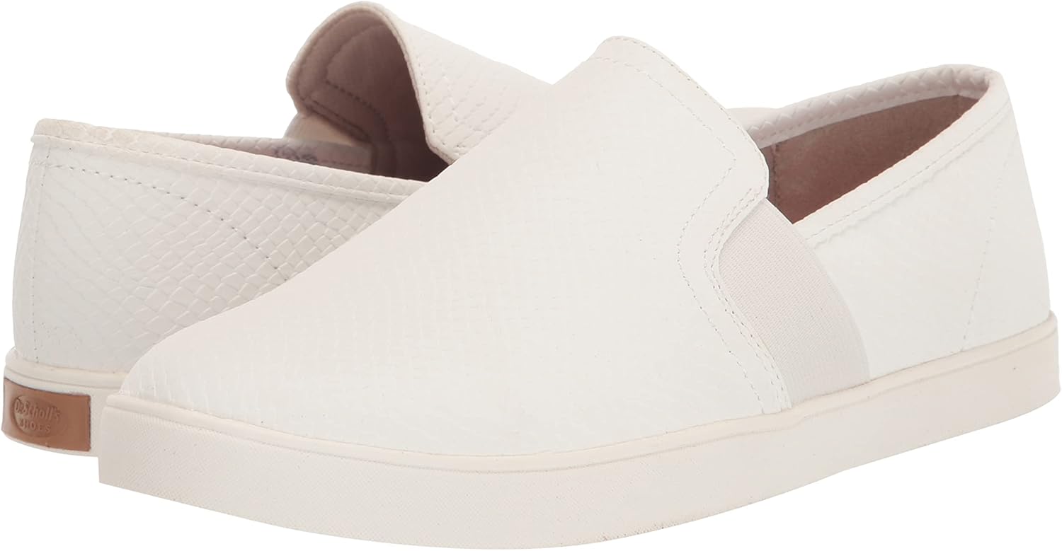 Dr. Scholl's Shoes Women's Luna Sneaker 6 White Snake
