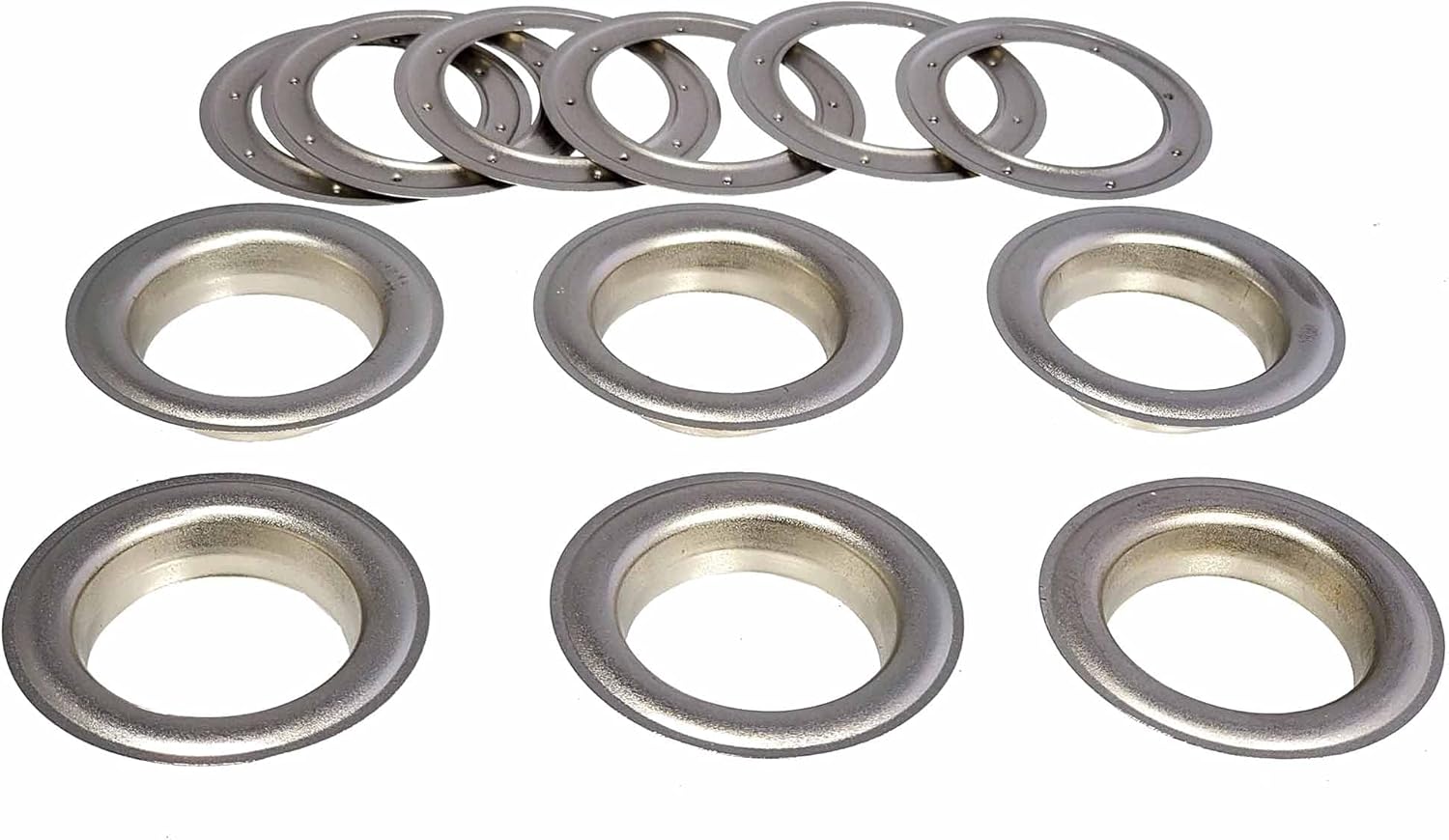 6pc. #12 (1.5 hole diameter) Satin Nickel Grommets