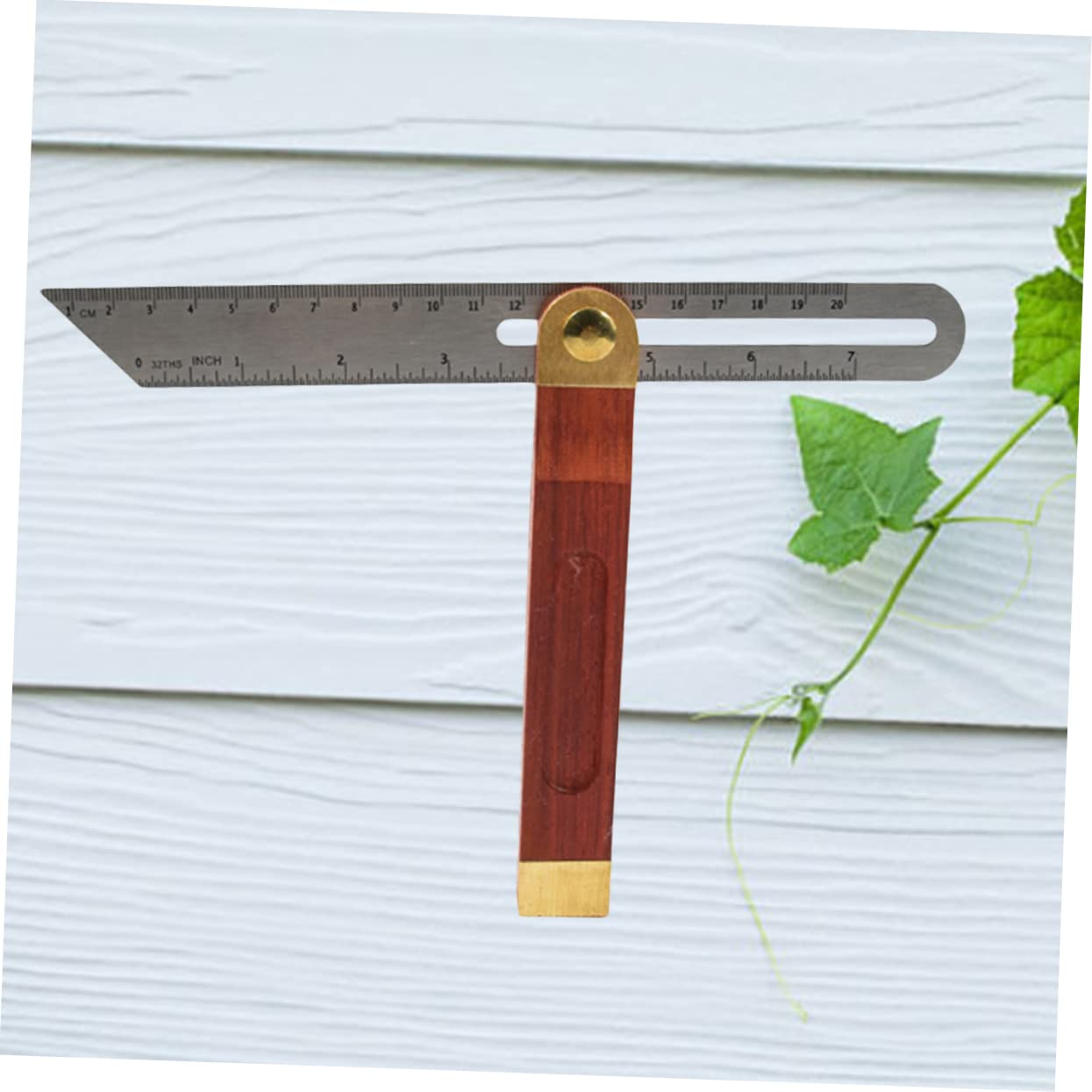 HEALLILY 9-inch Stainless Steel Ruler Handle Combination Angle Ruler 2 Pcs Precise Machinist Tool