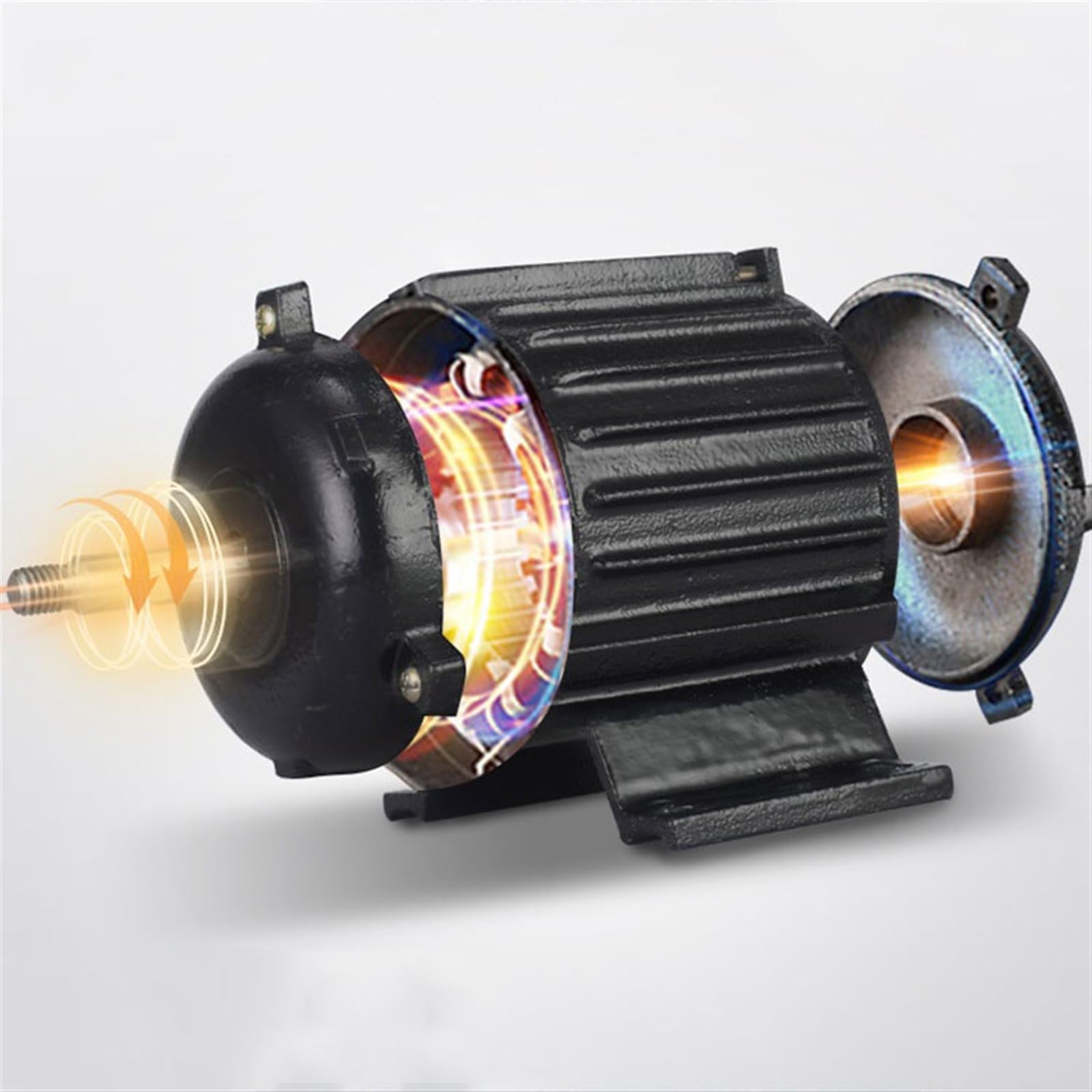 Ventilador Extractor de humo potente for el hogar, cocina, cilindro de alta velocidad, Extractor de humo, ventilación Industrial de alta potencia Cuarto de baño(10 inch)