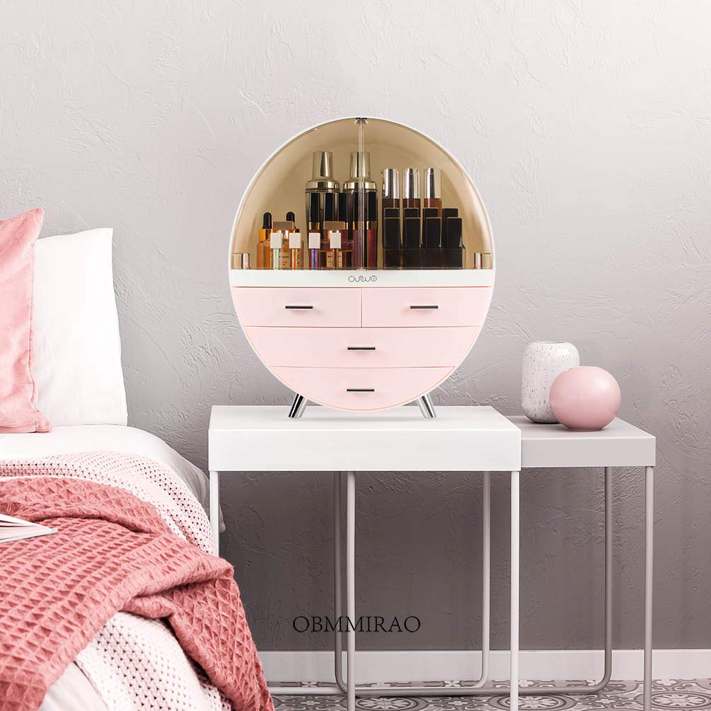 Tор Rаtеd OBMMIRAO Elegant Dustproof Makeup Storage Organizer Box, Waterproof Large Cosmetics Organizer Storage with Drawers Skincare Cosmetic Display Cases for Countertop Bathroom Dresser Dedroom Nеw Dеаl OBMMIRAO Elegant Dustproof Makeup Storage Organizer Box, Waterproof Large Cosmetics Organizer Storage with Drawers Skincare Cosmetic Display Cases for Countertop Bathroom Dresser Dedroom