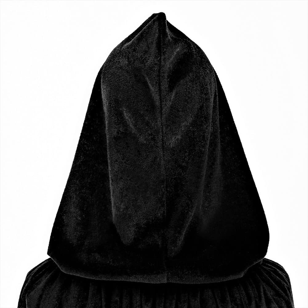 HAPNBCELE Unisex Velvet Cape Hooded Cloak - Image 4