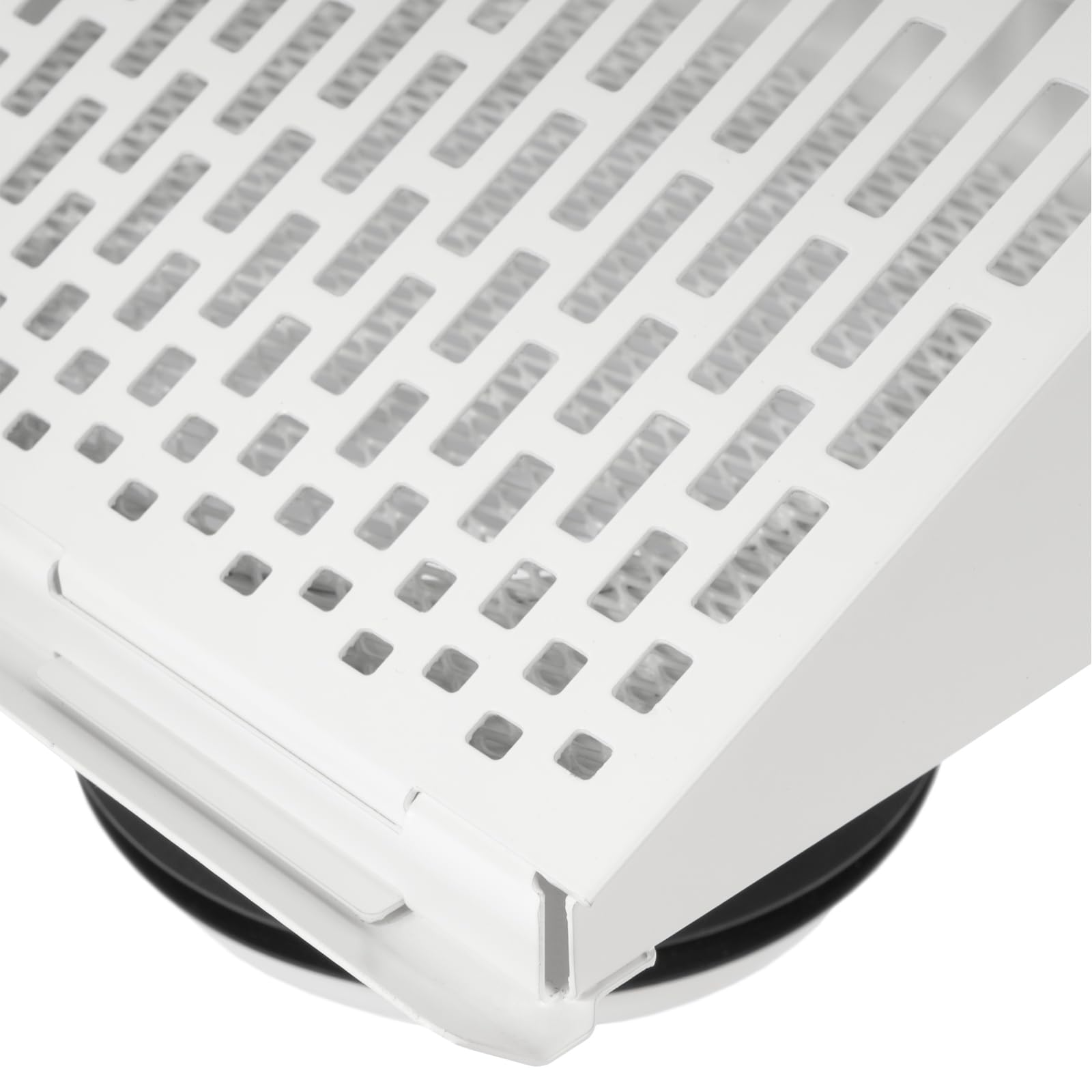 Vent Systems Griglia di ventilazione di scarico da 100 mm con guarnizione in gomma – Cappa per tubo bianco con copertura per esterni – Canale o superficie di montaggio – Griglia di protezione dalle