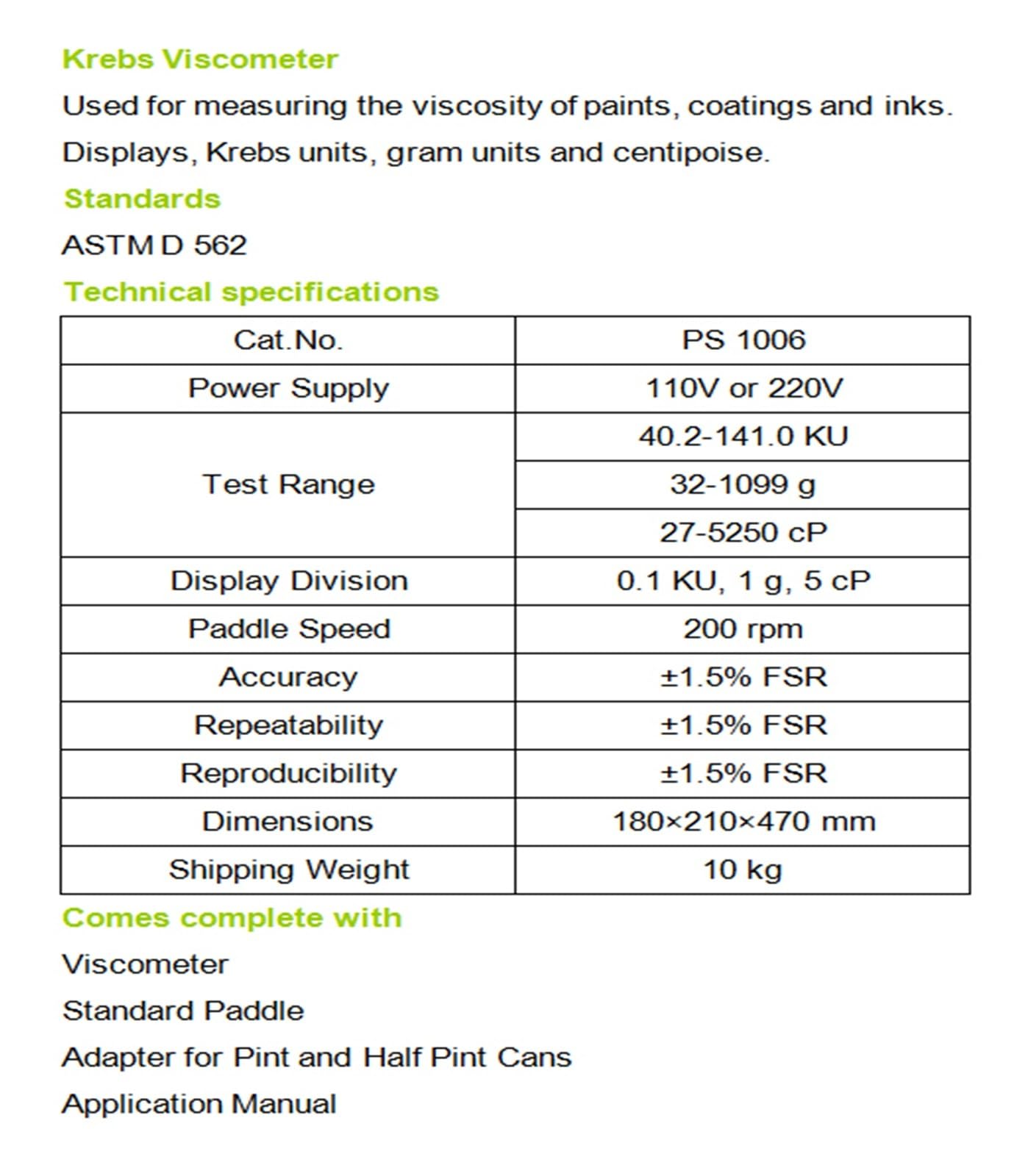 Viscometer, Digital Ku Viscosity Meter, Paints Coatings Inks 110V 220V