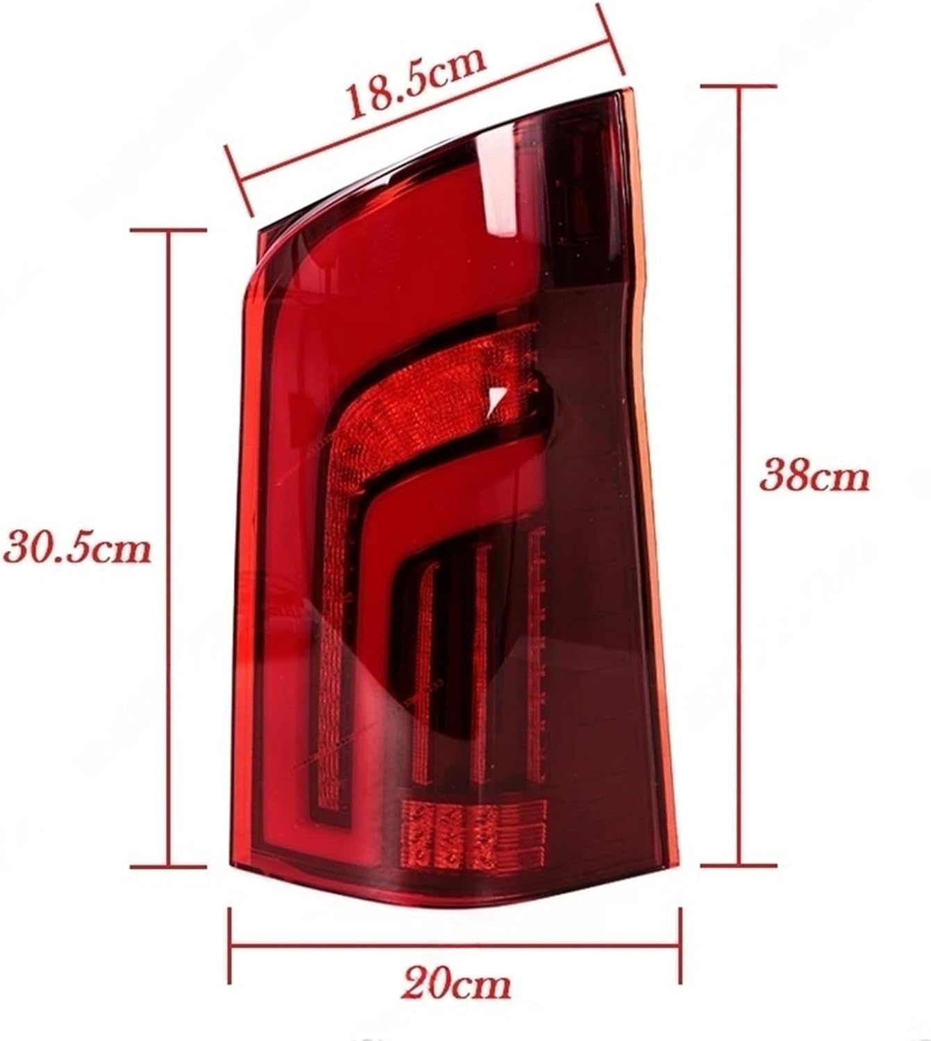 Compatible With Benz Vito W447 2016-2023 Automobile Accessories Rear Bumper Running Light Turn Signal Brake Emergency Brake Tail Light(Red One Set)