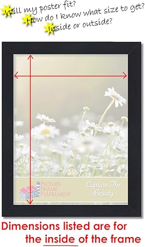 Miniatura 10 de Pictureframefactoryoutlet set de 4 portarretratos de 8" por 10" de acabado suave, 1.25" de ancho, negro