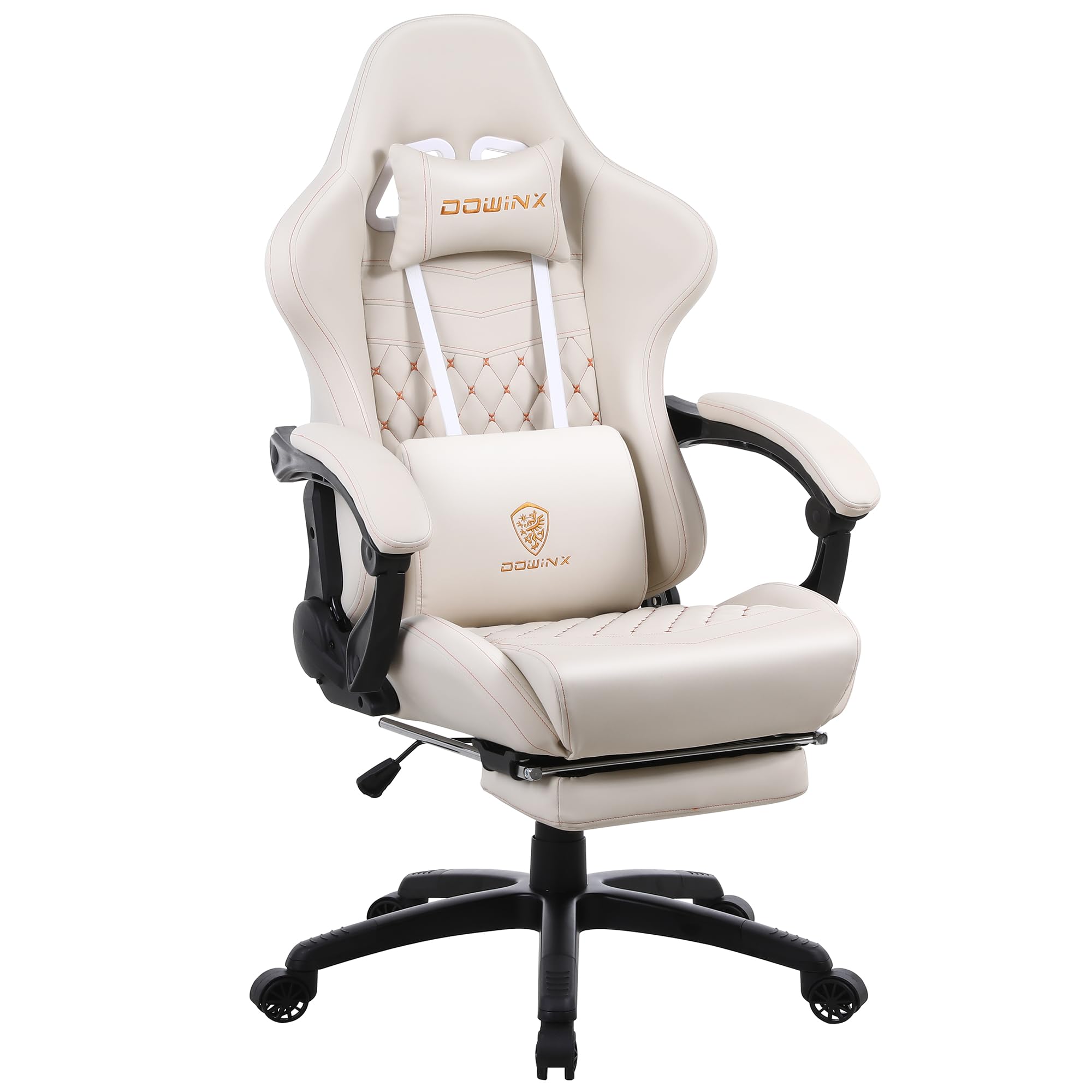 Dowinx Gaming Chair Big and Tall, Ergonomic PC Gaming Chair with Footrest & Massage, Racing Style Reclining Computer Chair for Adults, 400LBS Capacity