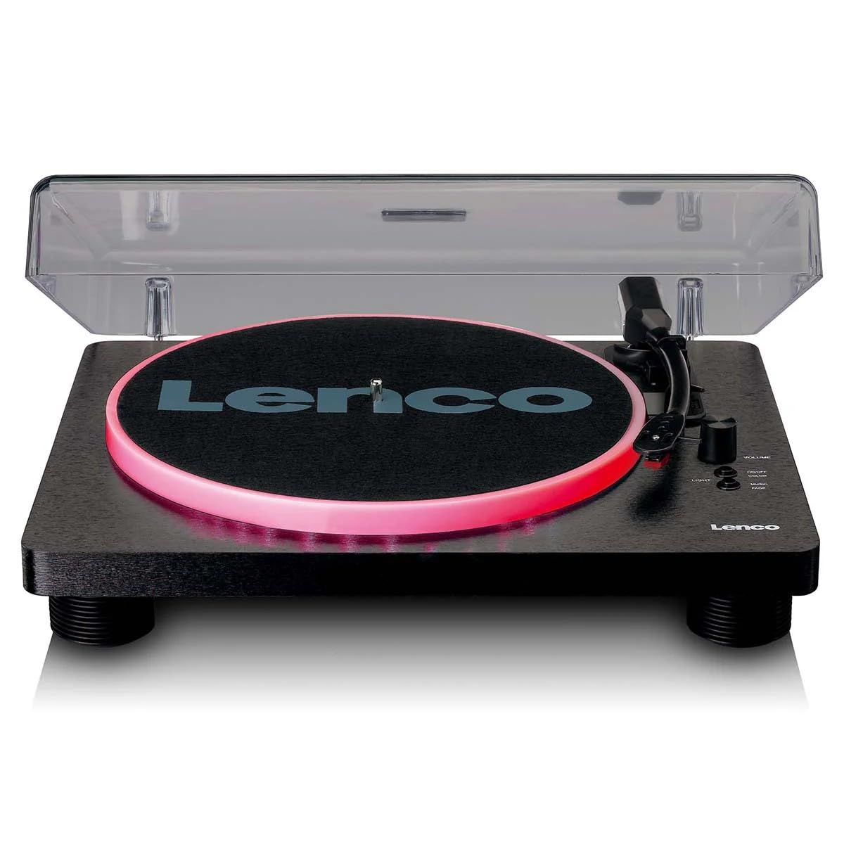 Lenco LS-50LED Giradischi USB, con altoparlanti e amplificatore, 2 x 3 W