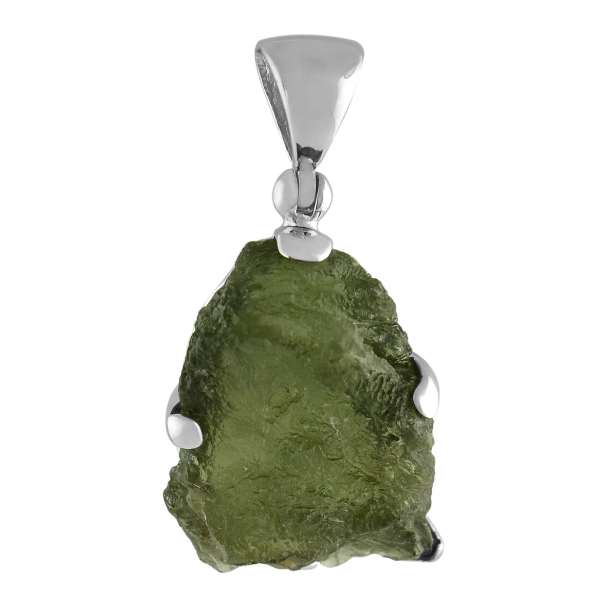 Starborn Sterling Silver Natural 20-30 carat Moldavite Pendant