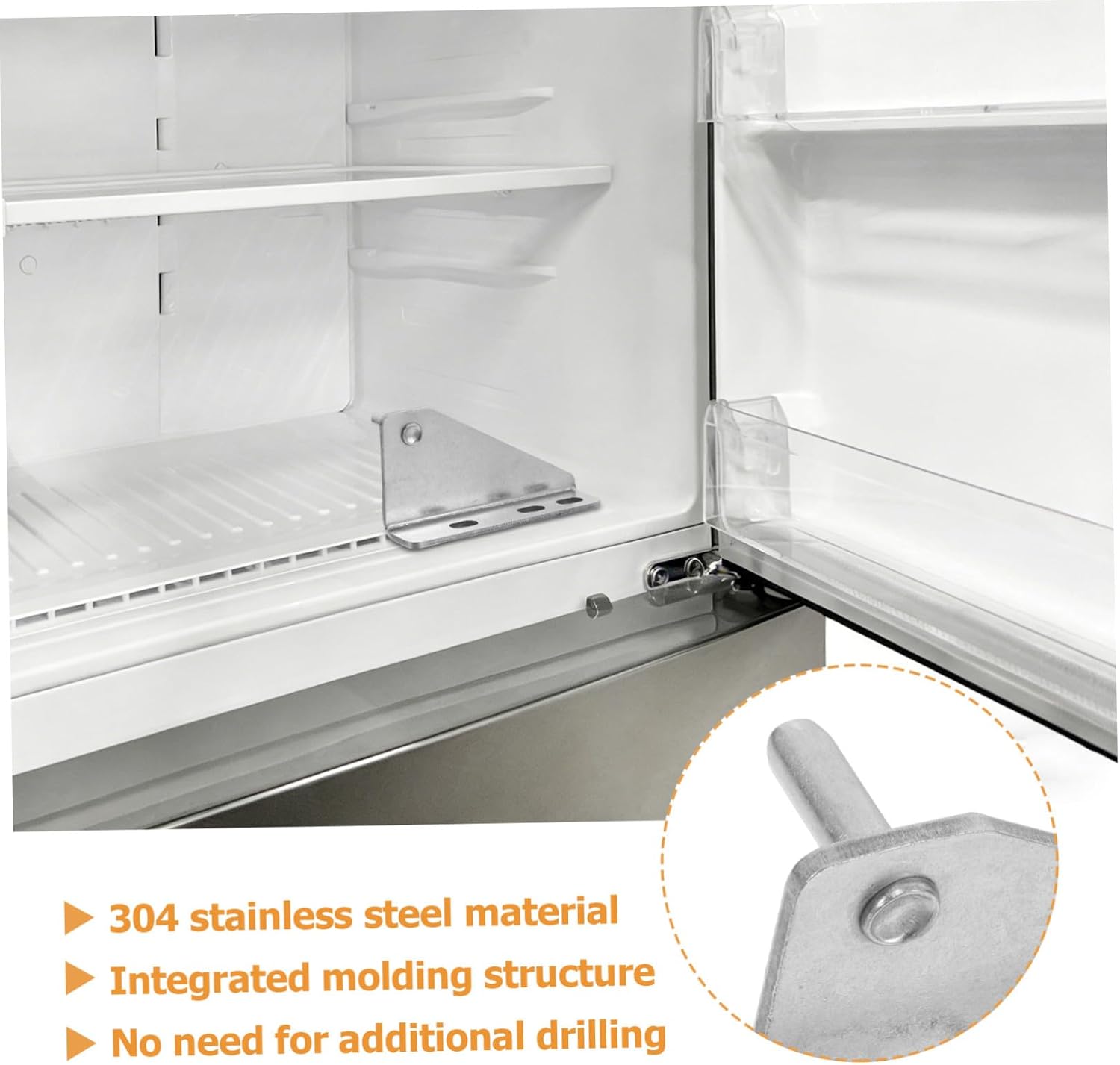 2pcs Stainless Steel Refrigerator Hinge for Commercial Cooler Doors
