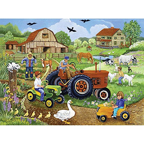 Bits and Pieces-Tractor Trio - 500 Piece Jigsaw Puzzle