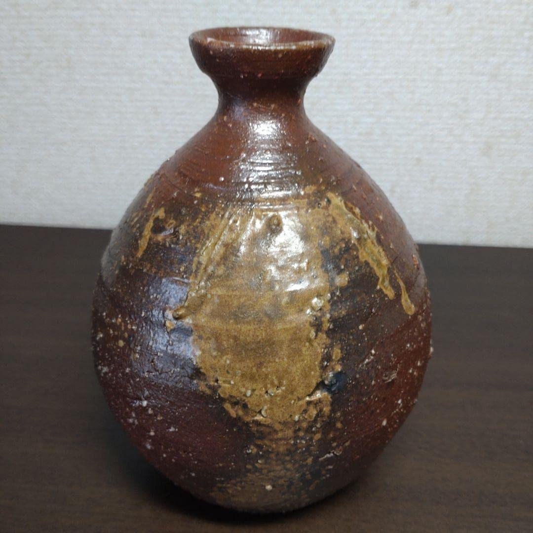 鈴木黄弌 作 備前焼 窯変 ぐい呑 ＆ 徳利 セット Amazon.co.jp: 鈴木黄弌 作 備前焼 窯変 ぐい呑 徳利 セット