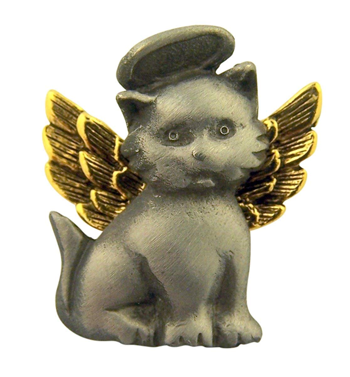 Pewter Two-Tone Lapel Pin, 1 Inch