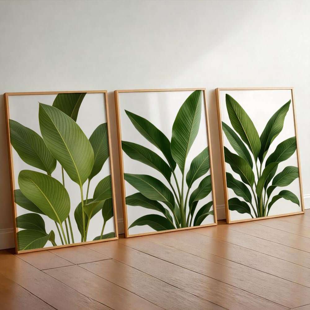 Karaaly Set of 3 Flower Wall Painting for Bedroom & Painting -4