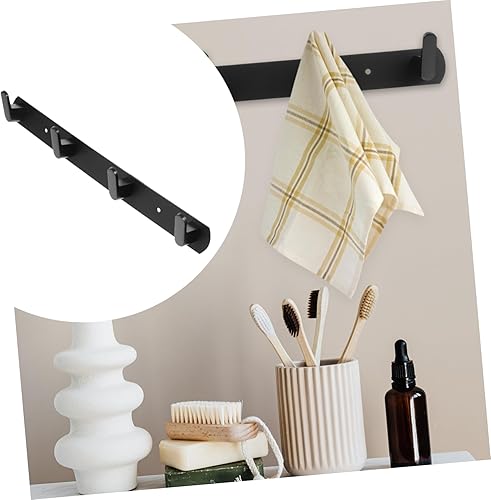 Miniatura 5 de Ciieeo 4pcs Stainless Steel Hook Metal Wall Towel Hook Metal Hat Hanger Clothes Rack Sheer Robe Hangers Key Hook for Purse Retro Decor Wall Robe