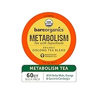 Vista 10 de BareOrganics TÉ METABOLISMO (Orgánico) con Superalimentos y Probióticos (Compatible con Keurig® K-Cup®) 60CT