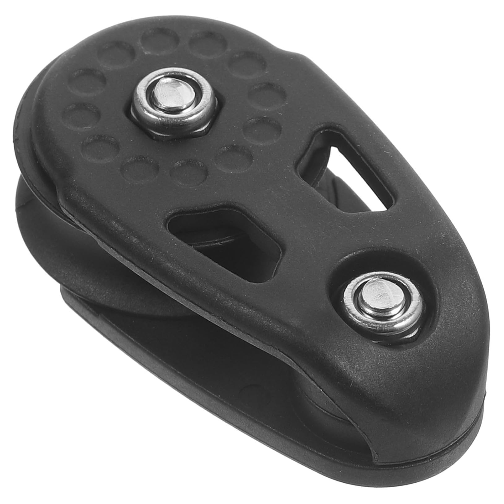 Outanaya Nylon Sailboat Single Pulley Anchor Rope Clip Accessories for Kayak Canoe High Strength Rotating Bearing Pulley