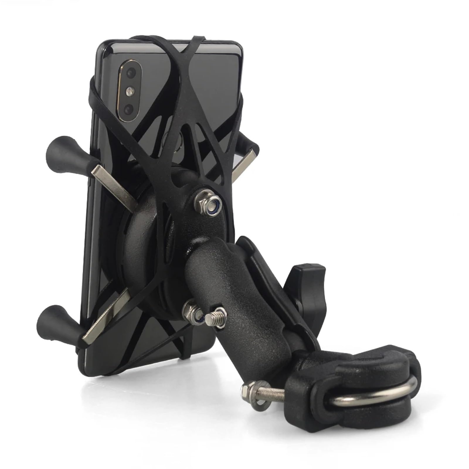FFOCCO Manubrio Porta Cellulare Moto Per 7+ 6s Per Telefono Da 3,5-6 Pollici Supporto Per Telefono Per Moto Supporto Per Manubrio Per Supporto Per Smartphone Cellulare Porta Cellulare Bici