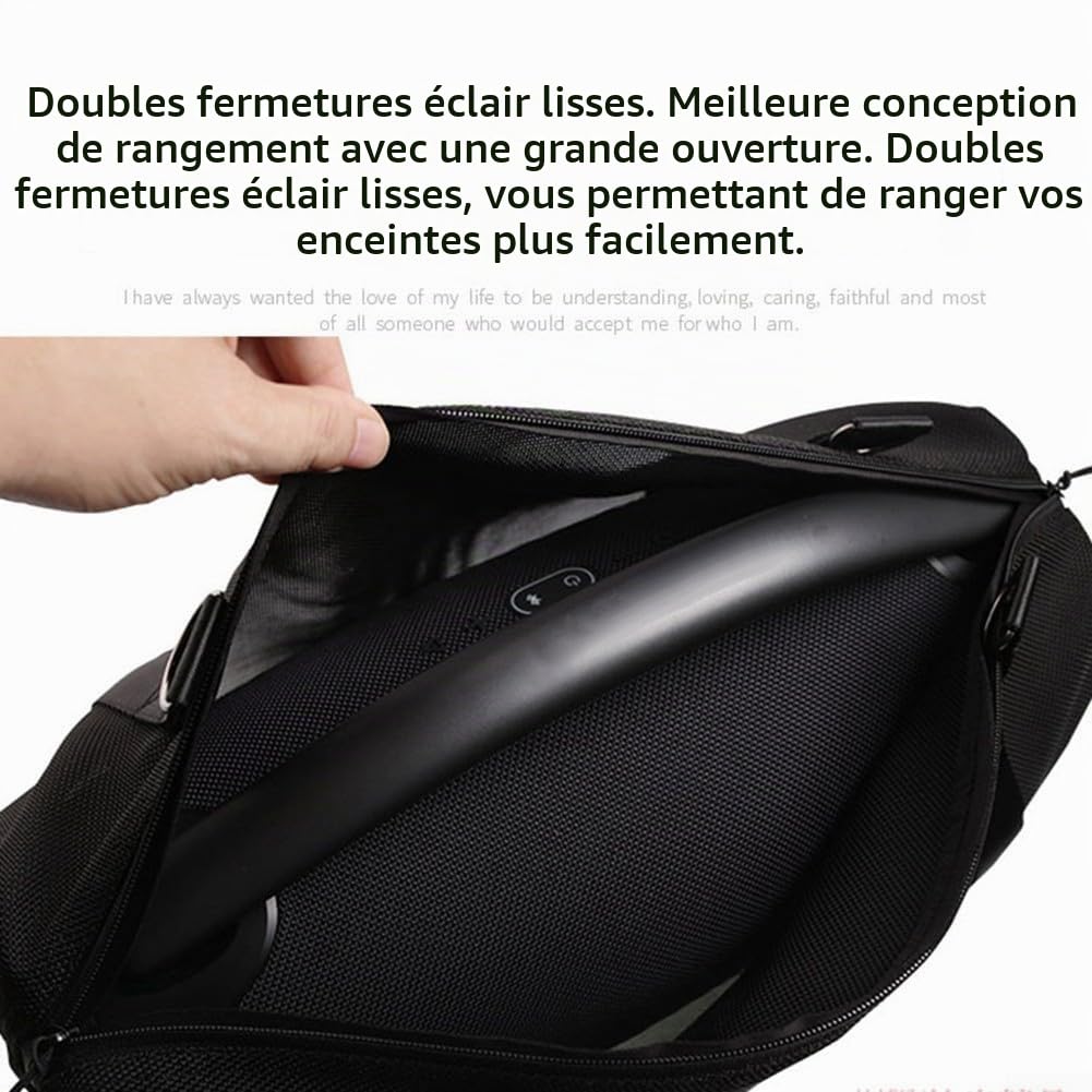 Étui de transport pour haut-parleur portable JBL-BOOMBOX 3 - Sac de rangement avec accessoires - Utilisation en extérieur