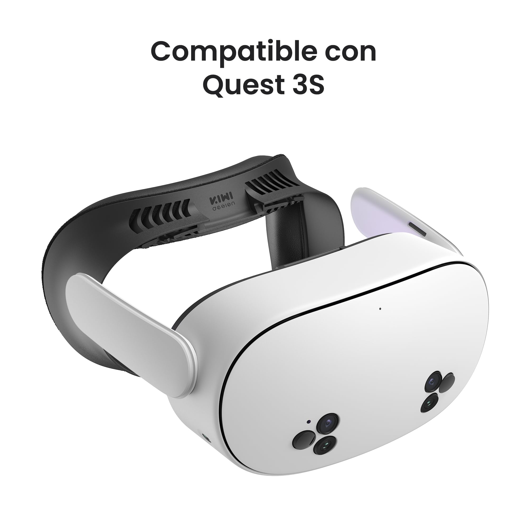 KIWI design V4 Face Cover,2 Almohadilla de Interfaz Facial Compatible con Meta Quest 3S, No Compatible con Meta Quest 3