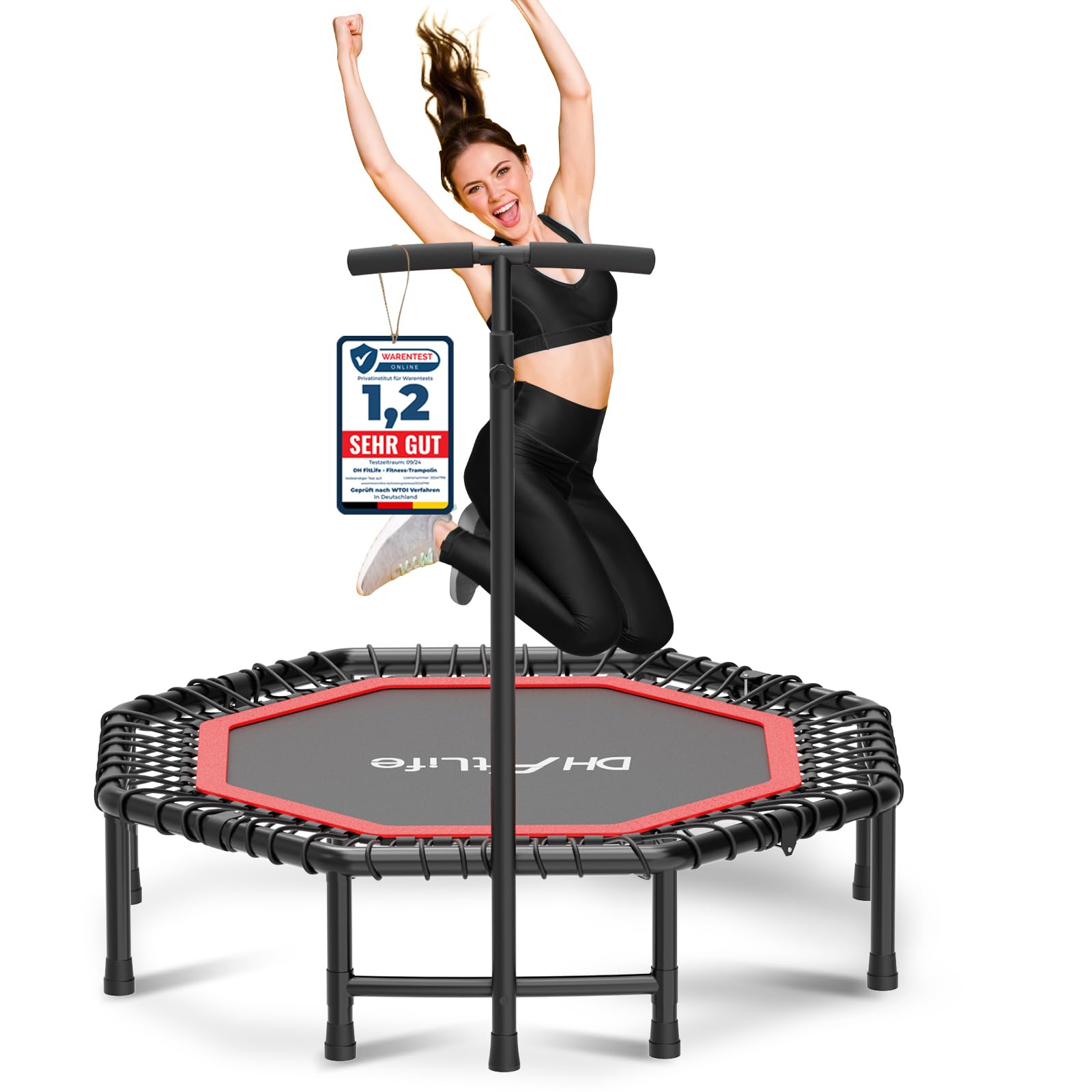 DH FitLife Indoor Trampolin Klappbar ohne Installation