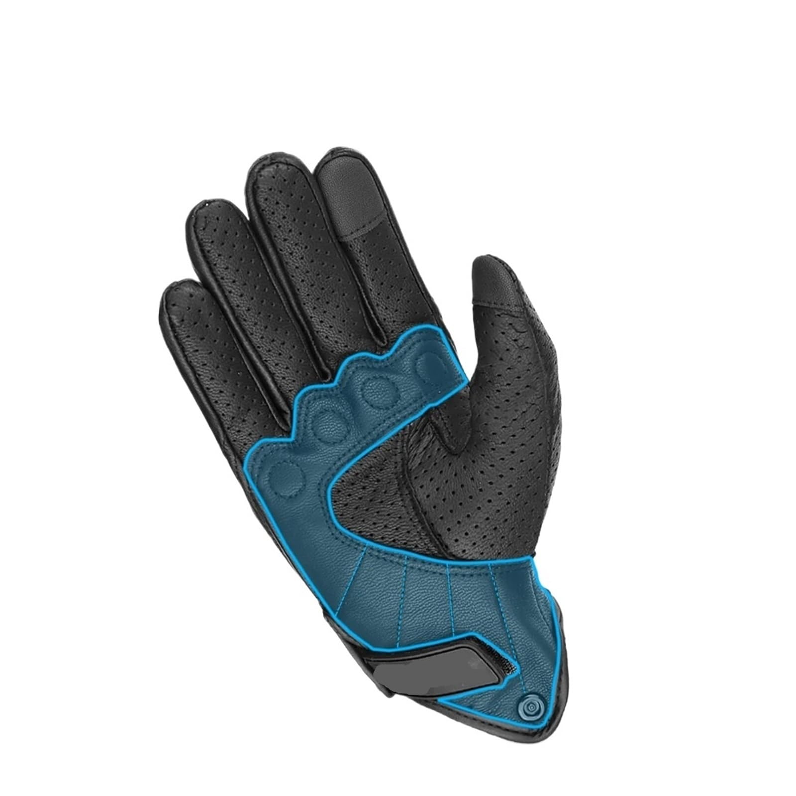 Generico Guantes de moto perforados hombre mujer verano transpirables