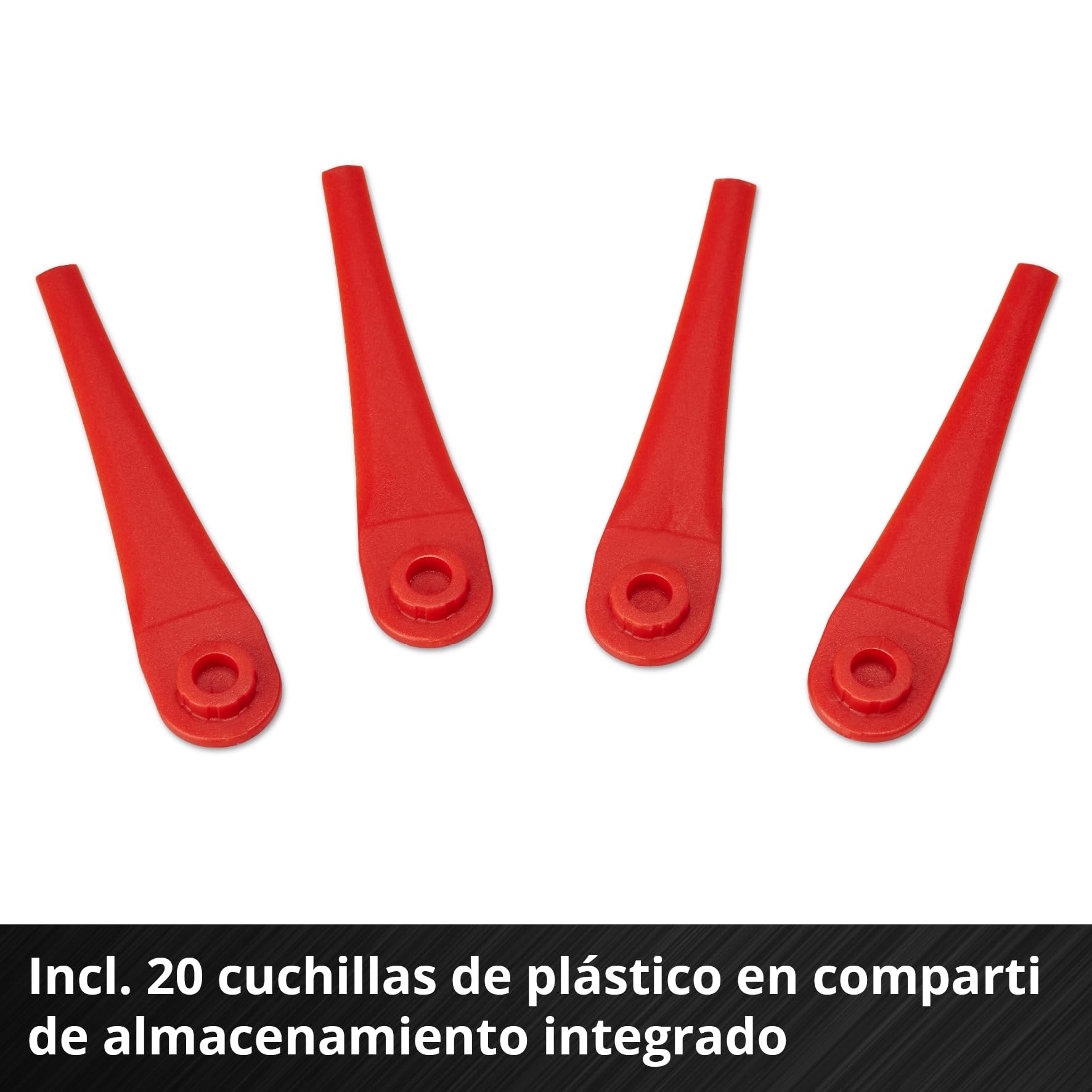 Recortadora de césped con batería GE-CT 18/25 Li-Solo Power X-Change de Einhell (18V, Anchura de Corte 25cm, Cabezal del Motor Giratorio e inclinable, Incl. 20 Cuchillas de plástico, sin batería)