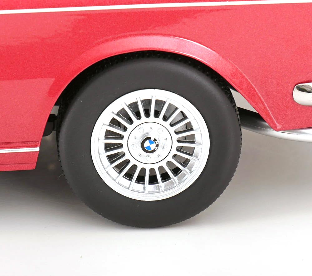 KK Scale KKDC120192A - 3.0 CSI E9 Red Metallic with Alpina Rims 1971 - échelle 1/12 - modèle de Voiture