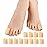 Povihome Toe Sleeves, Toe Protectors, 12 Pack Toe Tube Pads for Hammer Toe,Stubbed Toe,Corns, Calluses Protect (Large Size, Beige)