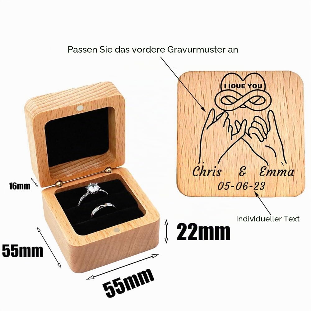 Leoshi Personalisierter Ring Schwarz Eheringe Edelstahl Set,Pärchen Ringe Mit gravur Paar Eheringe Partnerringe Verlobungsringe für Frauen,Wolfram Männer Ringe Größe 49 bis 70 (golden Ring für Paare)