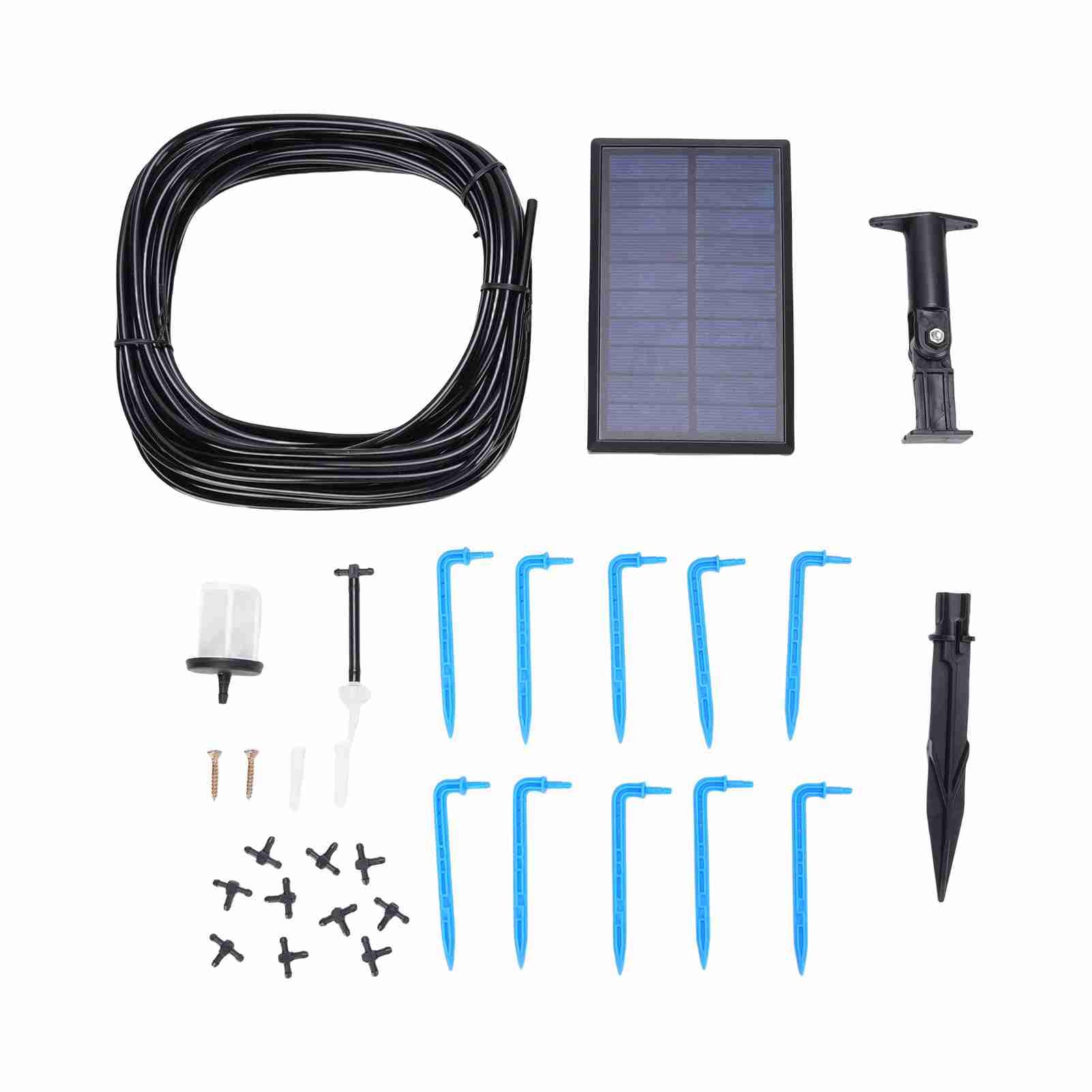 Dispositivo di Irrigazione per Piante Solari 10 Piante in Vaso 6 modalità Timer Kit Automatico di Irrigazione a Goccia per Verdure da Prato (#1)