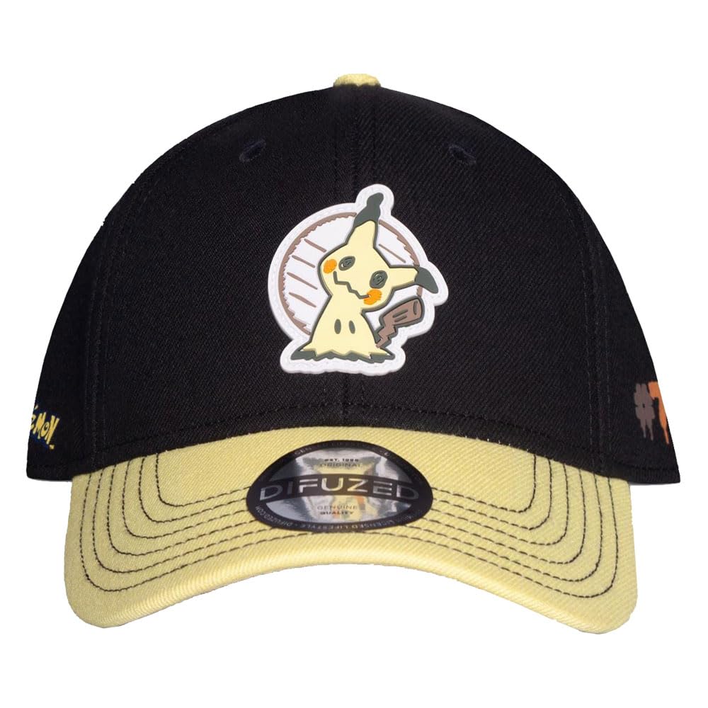Difuzed Pokemon Mimikyu Snapback Baseball Cap One Size Black
