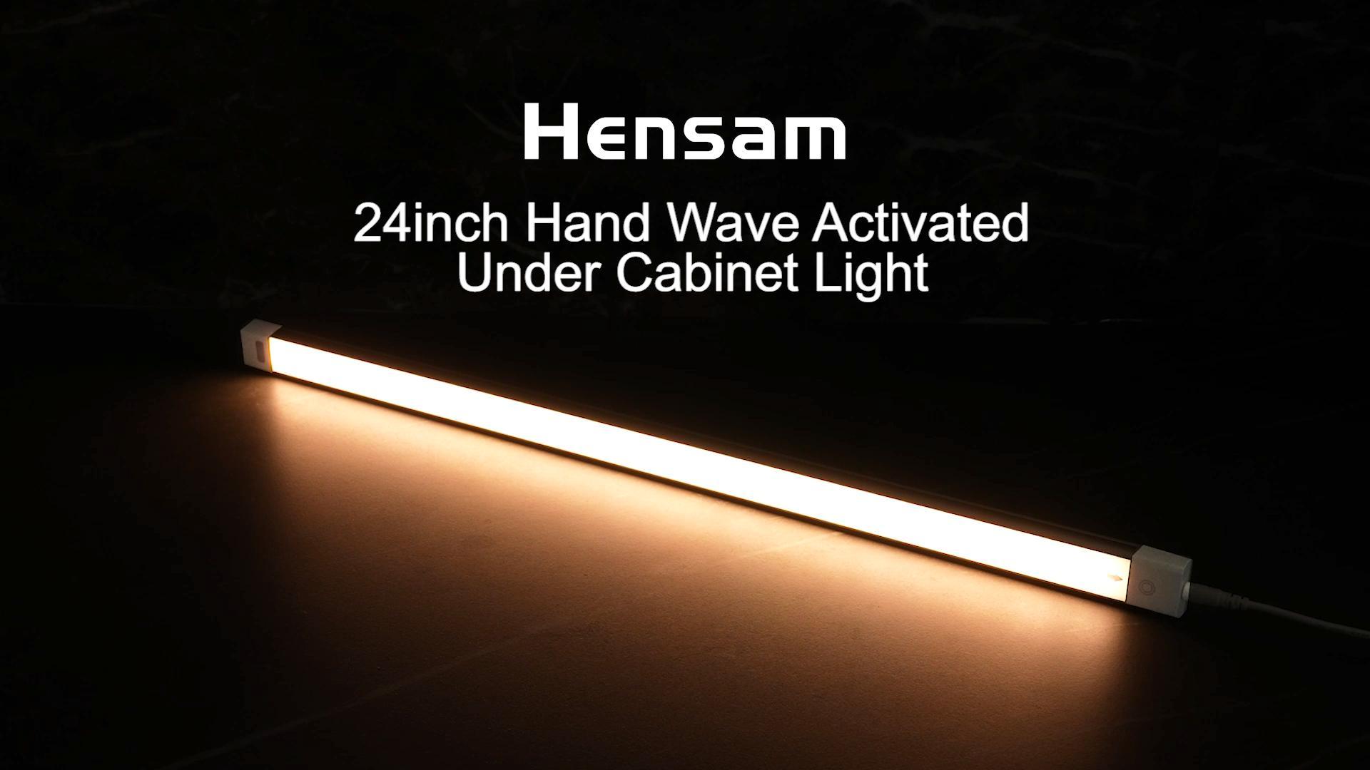 Under Cabinet Lighting LED Motion Sensor Lights Plug In Indoor, 16 Inch 500LM 12V Under Counter Super Bright Ultra Thin Magnetic For Kitchen/Closet/Hallway/Toilet/Garage(Cool White/6000K