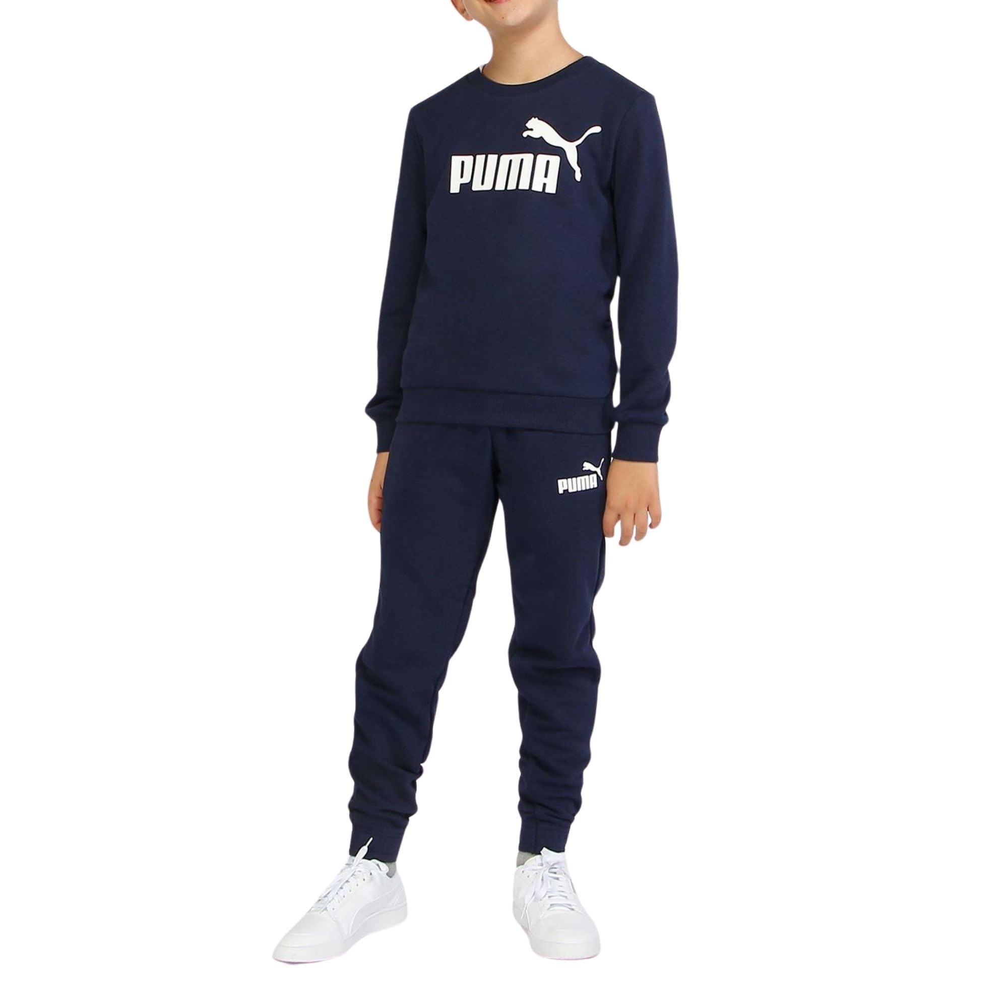 PUMA Tuta da Ragazzi Essentials No. 1 Logo Blu Codice 691673-16