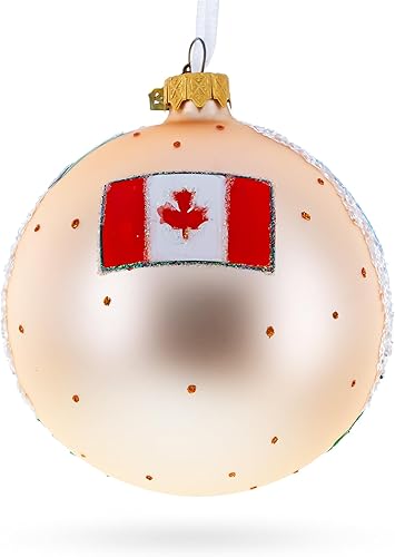 Miniatura 2 de Parliament Hill and Buildings, Ottawa, Canadá, bola de cristal, adorno de Navidad de 4 pulgadas