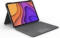 Vista 1 de Logitech Folio Touch - Funda con teclado para iPad Air (4ª generación) con trackpad y conector inteligente, color grafito exclusivo