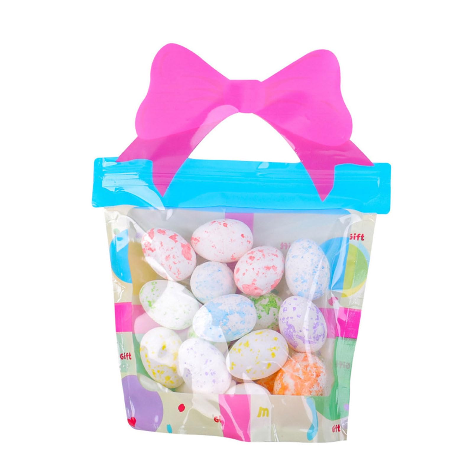 Elnwnnkc Colorful White Egg S 18Pcs Colorful Speckled Eggs Ornament Small Foam Eggs Party Basket Fillers For Home Decoration Spring Parties Supplies Hanging