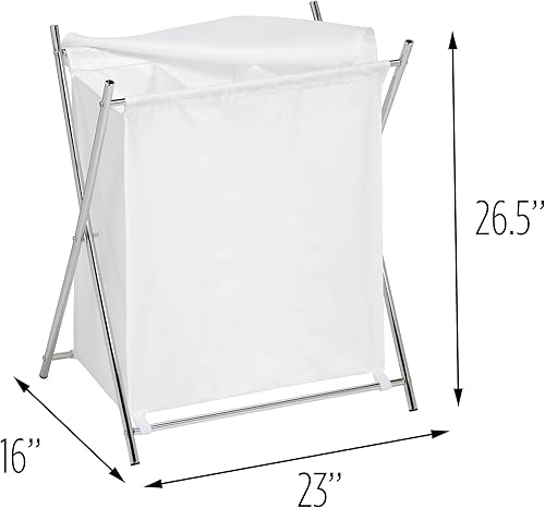 Miniatura 3 de Honey Can Do HMP-09070 - Cesta cromada con marco en X de 30 libras