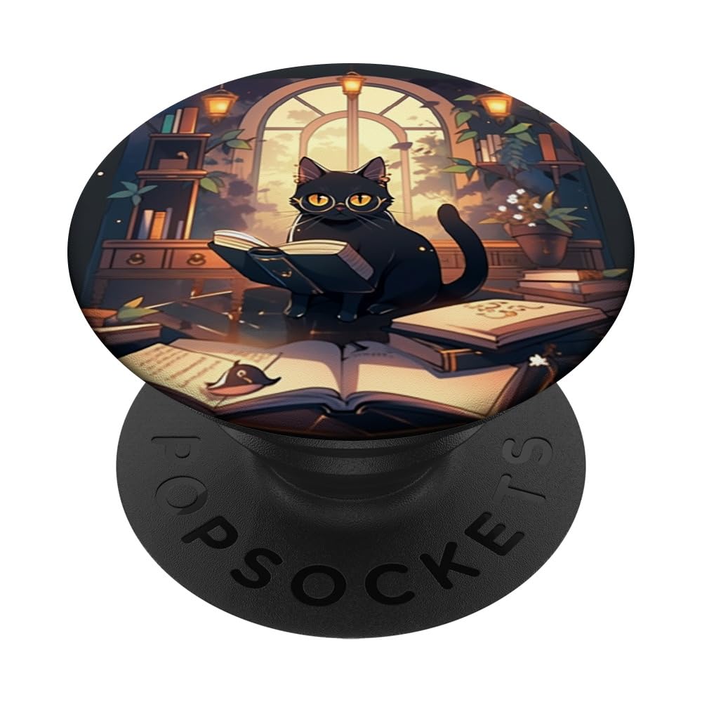 Amazon.com: Book Lover Cat Owner Bookworm Reading Literature Librarian ...