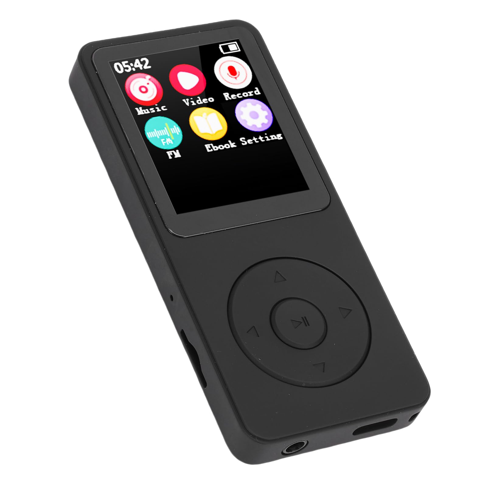 CHICIRIS Lettore MP3, Lettore Audio Bluetooth 5.4 con Schermo LCD da 2,4 Pollici, Musicale Compatto per Viaggi Sportivi, Bambini e Anziani (Con scheda di memoria da 128 GB)