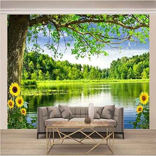 Papier peint intissé 3D nature 400x280cm pour salon