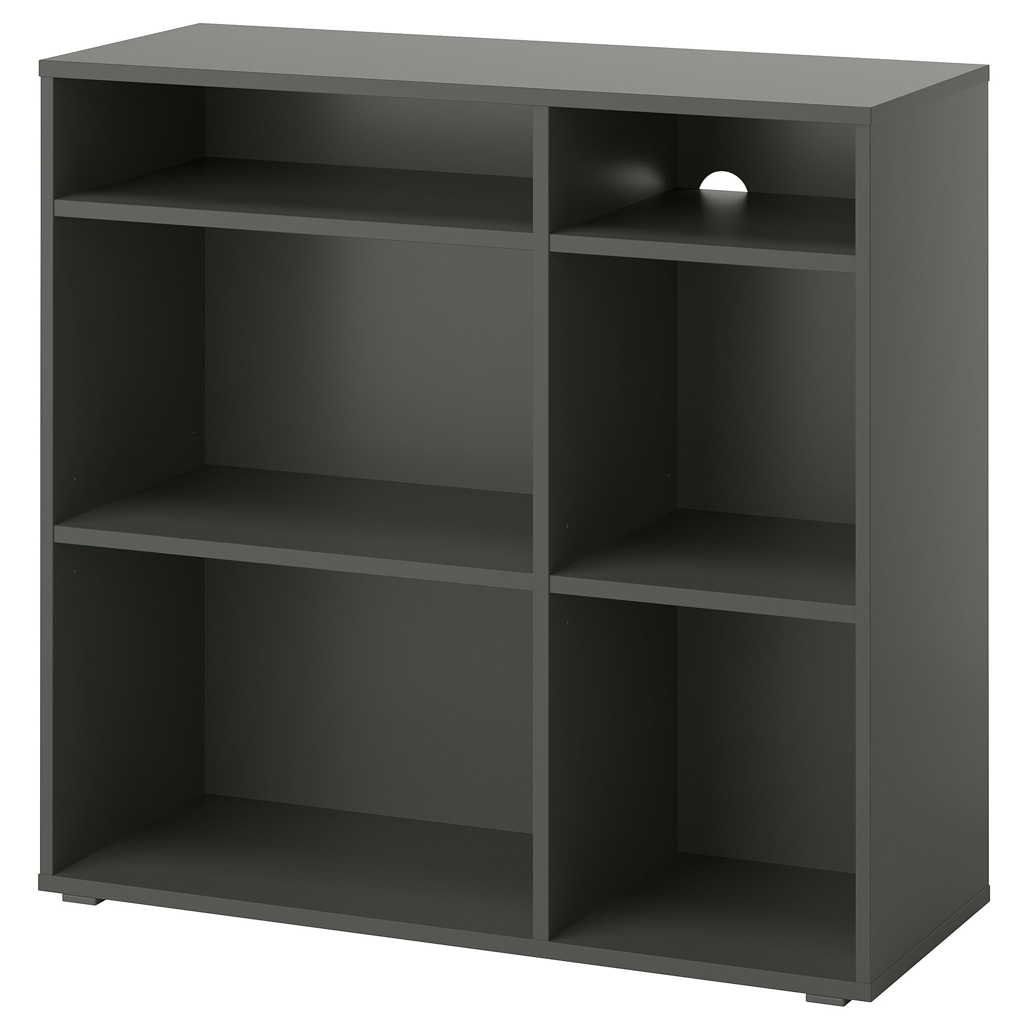 Étagère VIHALS résoudre le manque de place meuble bas gris 4 étagères