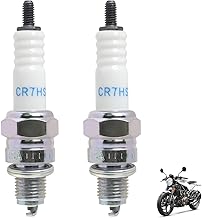 2 x NGK CR7HSA Spark Plug for Scooter, Moped and Motorcycle, 10 mm Thread, Anti-Parasitic Technology, Better Engine Performance and Efficient Ignition, Compatible with CHAMPION RZ10YC
