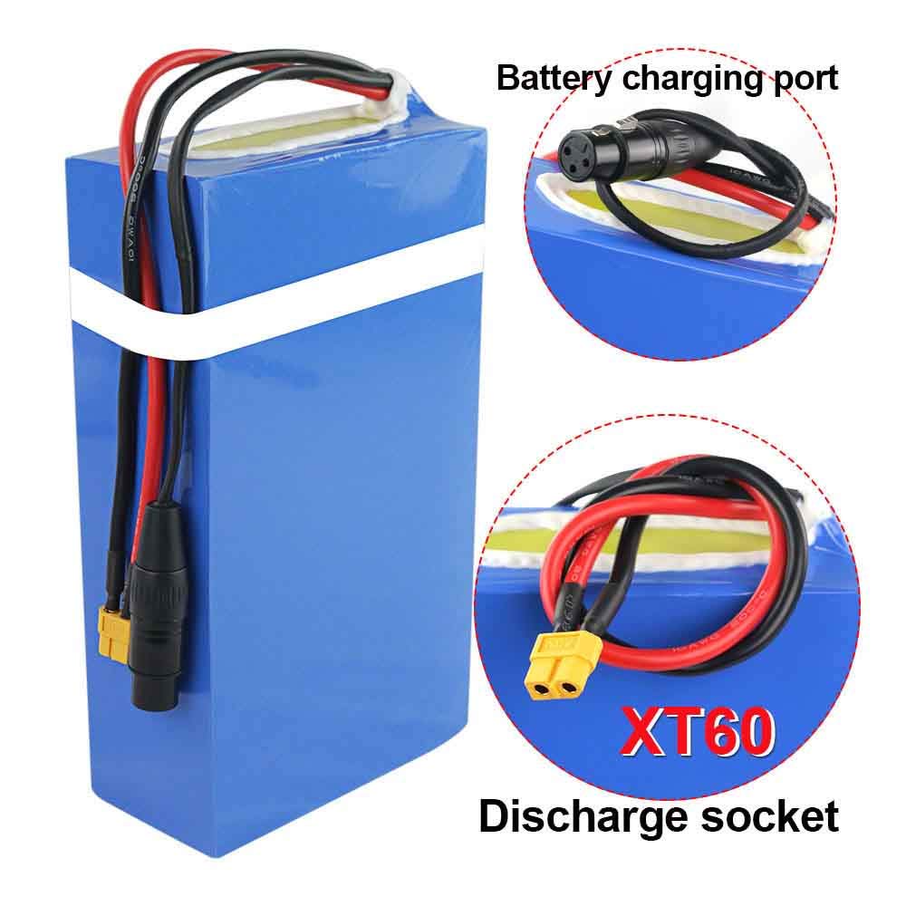 (DE Warehouse) 72V/60V/52V/48V/36V 20Ah Ebike Akku - Batterie für 2000W /1800W /1500W /1000W / 750W / 500W/ 350W Elektro Fahrrad Batterie Lithiium-Ionen für Elektro-Roller Scooter(Mit Ladegerät)