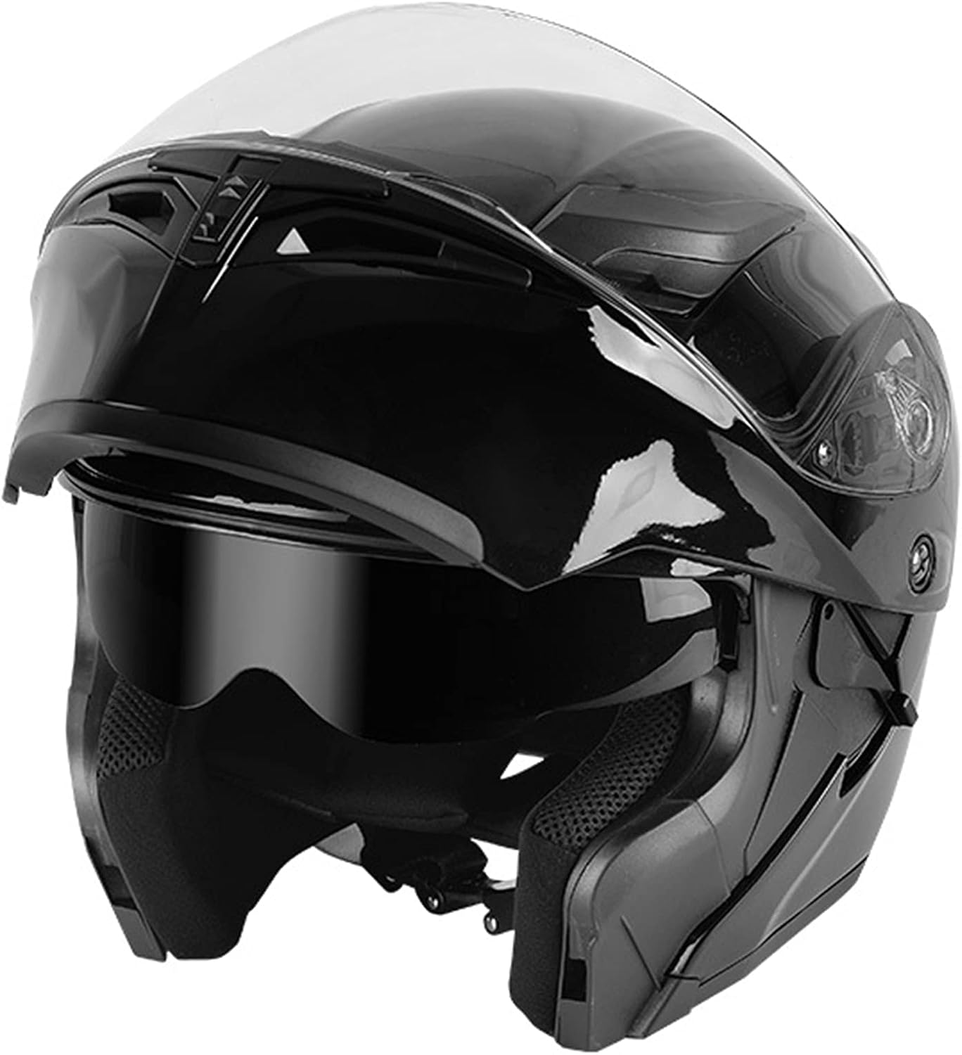 Modular Motorcycle Full Face Helmet for Women Men, DOT/ECE Approved Flip Up Dual