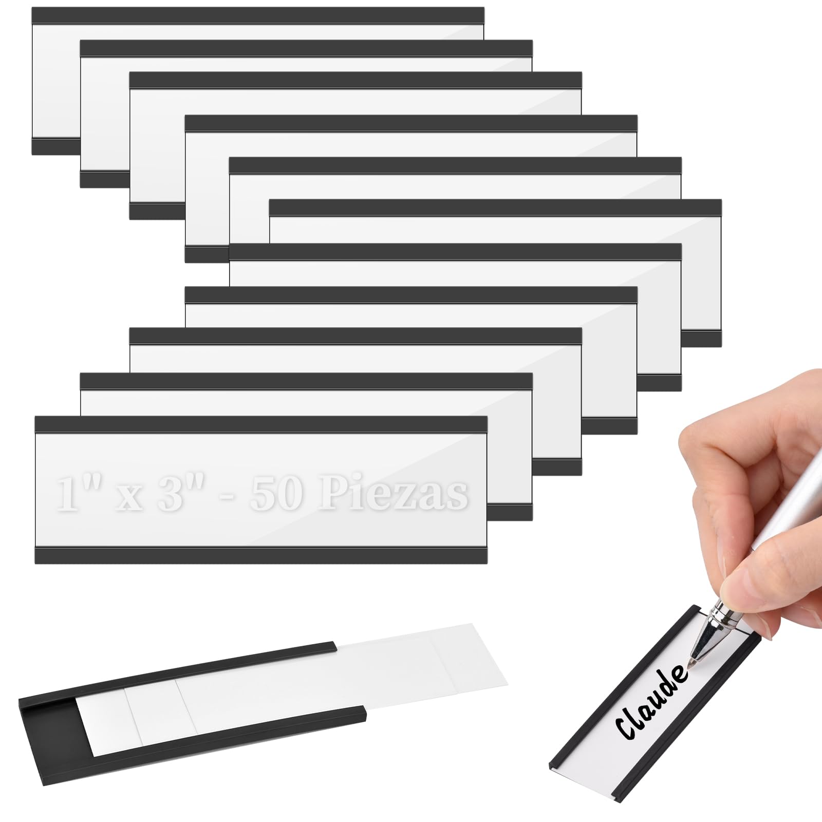 Kit De Etiquetas Magnéticas Para Nombre, Soportes Magnéticos Para Insignias Con 3 Imanes De