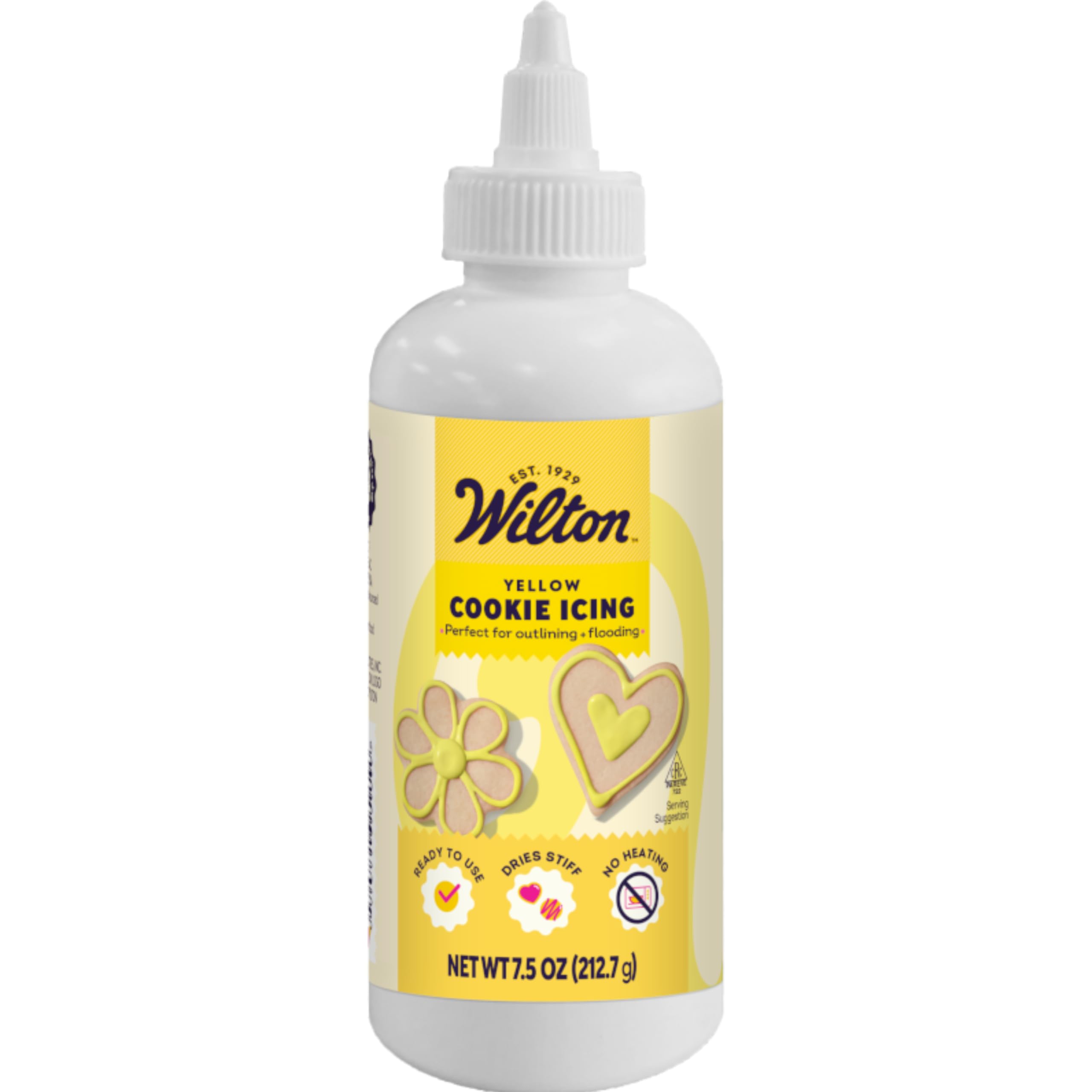 Wilton Cookie Icing - Quick, Easy-To-Use and Ready for Cake and Cookie Decorations, 9 Ounce, Yellow