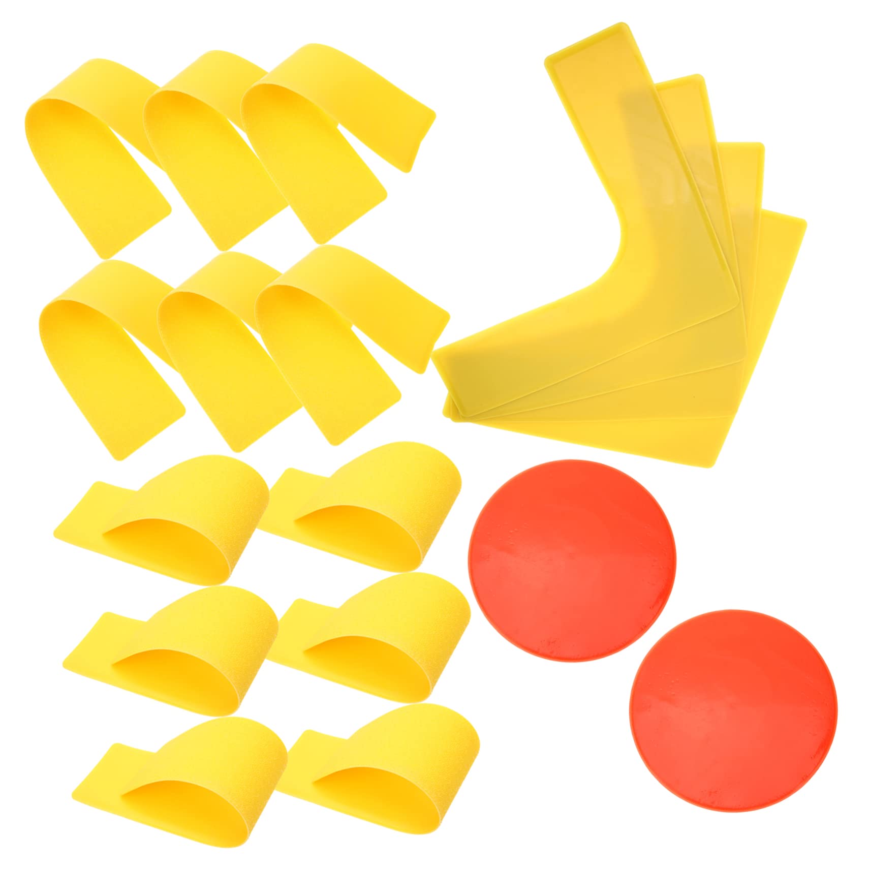 UPKOCH 1Set Outdoor Spot Markers for Football and Soccer Training Agility Training Markers with Bright Colors Includes and Straight Markers for Versatile Ground Marking Use