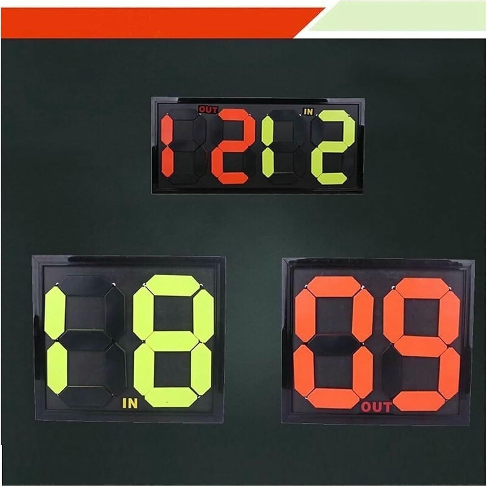 Tabellone segnapunti elettronico a LED, sostituzione multi-sport, display extra per calcio, basket, calcio, ping-pong e altro, portatile, controllo manuale